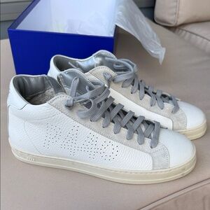 P448 White and Gray Women's Sneakers